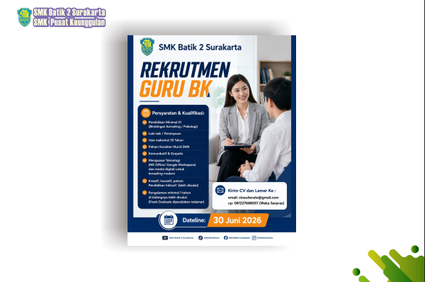 LOWONGAN KERJA – GURU BK