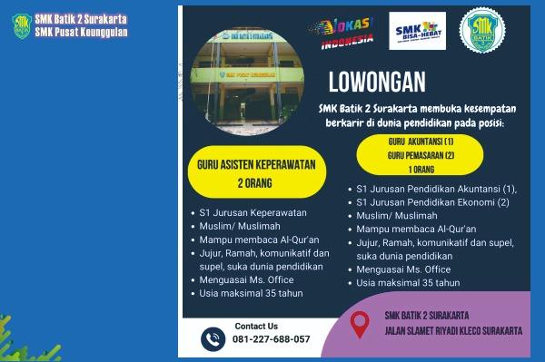 SMK Batik 2 Surakarta Membuka Kesempatan Berkarir di Dunia Pendidikan