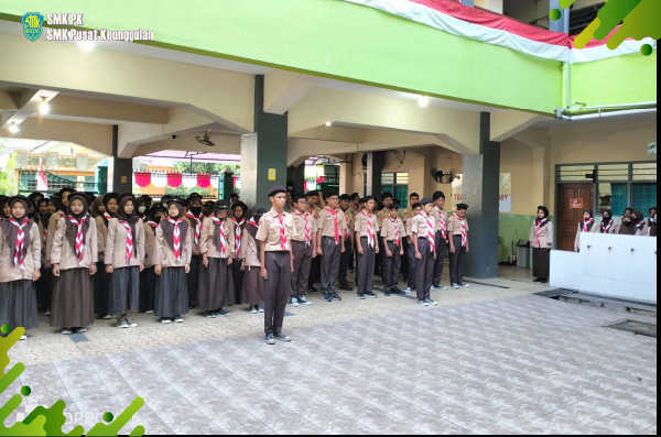 Foto Upacara Memperingati Hari Pramuka